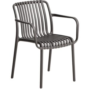 Kave Home Šedá plastová zahradní židle Isabellini