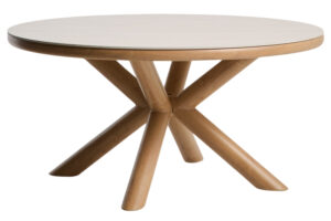 Kave Home Béžový keramický zahradní stůl Mirtia Ø 148 cm