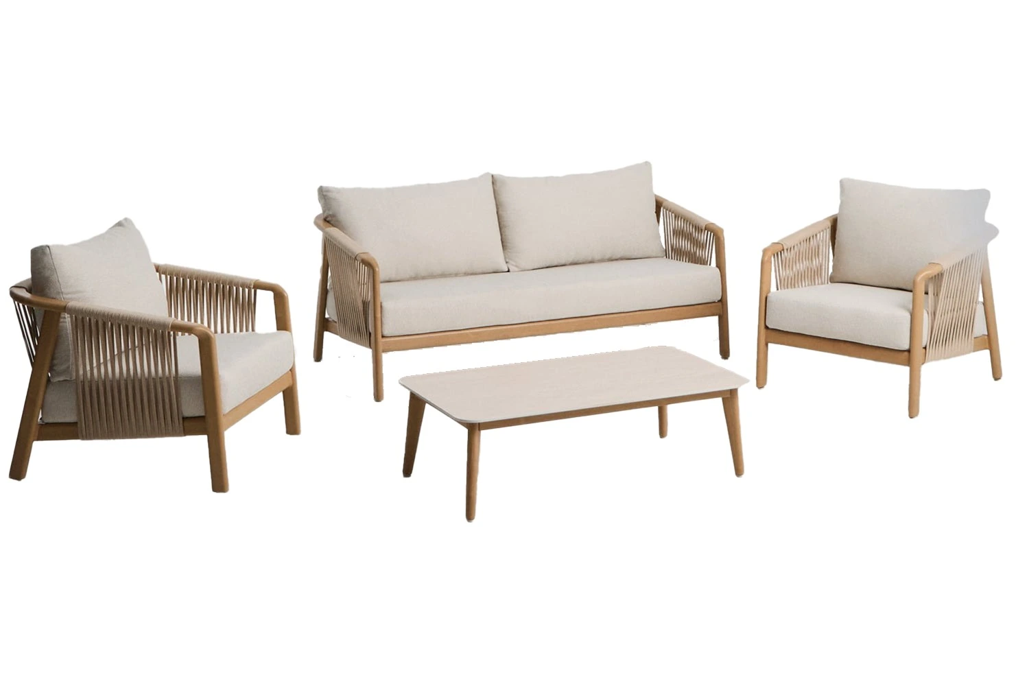 Kave Home Béžový zahradní set pohovky