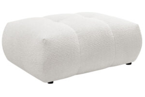 Bobochic Paris Bílá bouclé podnožka Fuji 112 x 80 cm