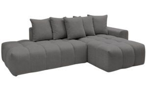 Bobochic Paris Tmavě šedá rohová pohovka Mont-Blanc 313 cm