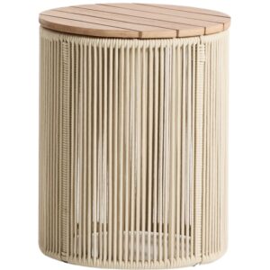 Kave Home Krémový zahradní stolek Dandara 40 cm