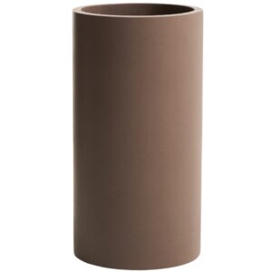 Kave Home Hnědý cementový zahradní květináč Aiguablava 80 x 42 cm