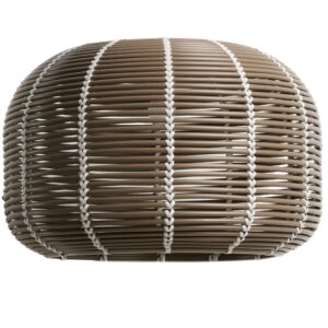 Kave Home Hnědé závěsné stínidlo Garoina Ø 50 cm