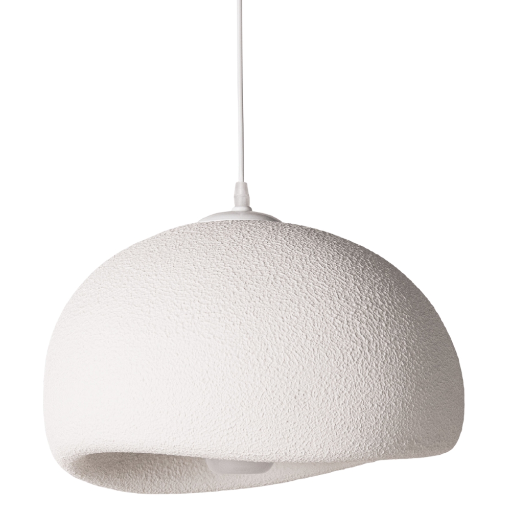 Micadoni Bílé závěsné světlo Edu 40 cm