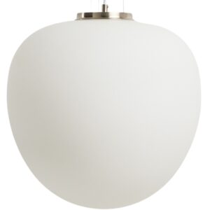 Kave Home Opálově bílé skleněné závěsné světlo Ardali Ø 25 cm