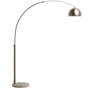 Kave Home Stříbrná stojací lampa Madali 160-185 cm
