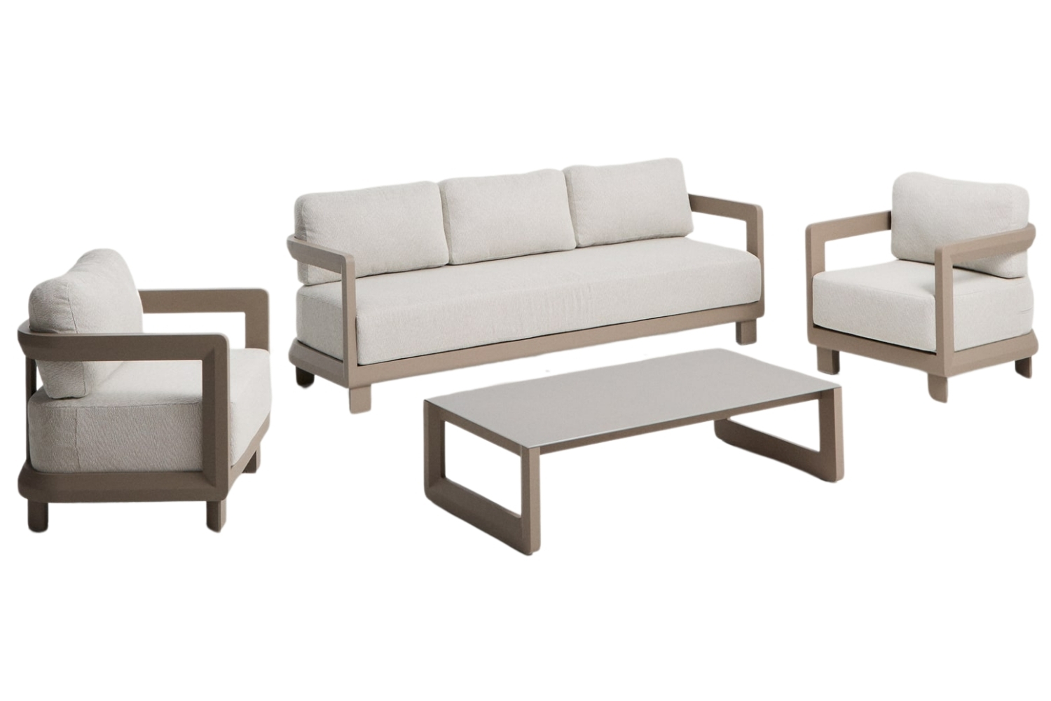 Kave Home Béžový zahradní set pohovky