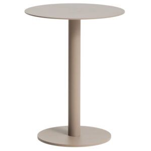 Kave Home Béžový hliníkový zahradní stolek Asinara ⌀ 40 cm