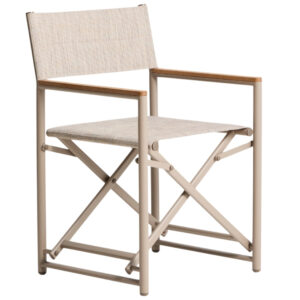Kave Home Béžová skládací zahradní židle Tisno