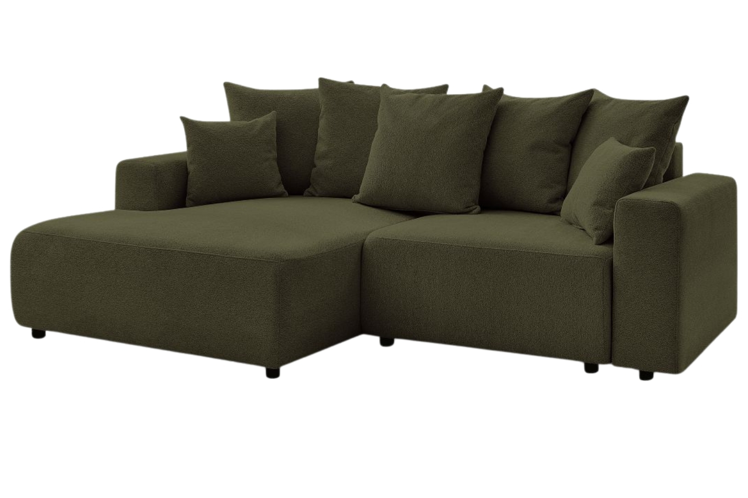 Bobochic Paris Zelená rozkládací pohovka Atilla 244 cm