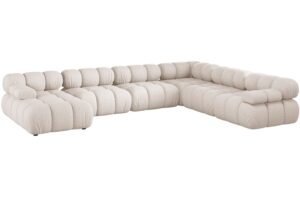 Micadoni Béžová rohová pohovka Bellis II. 376 cm