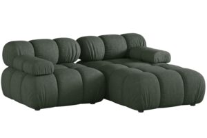 Micadoni Tmavě zelená rohová pohovka Bellis II. 188 cm