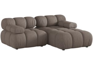 Micadoni Hnědá rohová pohovka Bellis II. 188 cm