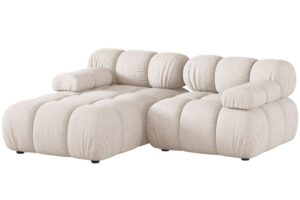 Micadoni Béžová rohová pohovka Bellis II. 188 cm