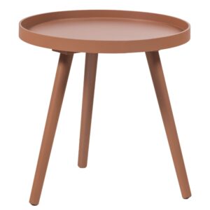 WOOOD Růžový odkládací stolek Sasha Ø 41 cm
