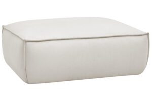 Bobochic Paris Béžová koženková podnožka Boheme 128 x 93 cm