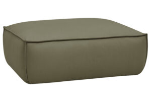 Bobochic Paris Zelená koženková podnožka Boheme 128 x 93 cm