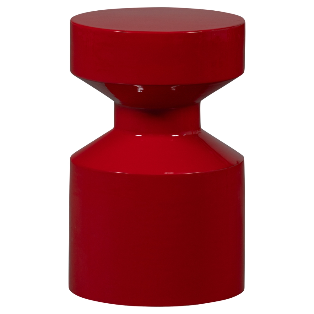 WOOOD Červený kovový odkládací stolek Ferry ø 30 cm