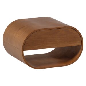 WOOOD Hnědý závěsný noční stolek Momo 36 x 28 cm