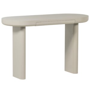 WOOOD Světle šedý lakovaný toaletní stolek Mael 120 x 50 cm