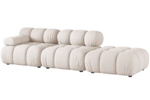 Micadoni Béžová čtyřmístná pohovka Bellis II. 282 cm