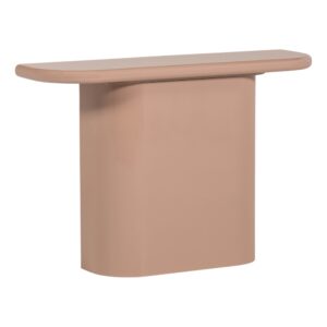WOOOD Růžový lakovaný toaletní stolek Nocta 120 x 30 cm