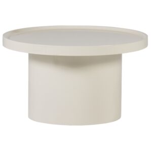 WOOOD Bílý lakovaný konferenční stolek Veluna ø 70 cm
