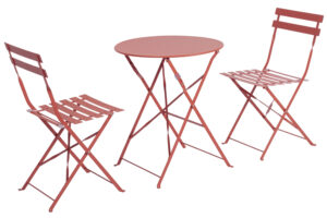 Bizzotto Terakotový skládací zahradní set stolu a dvou židlí Austin