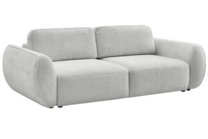 Bobochic Paris Světle šedá rozkládací pohovka Denise 250 cm