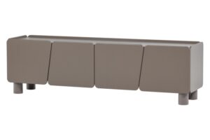 WOOOD Světle hnědý dřevěný TV stolek Root 200 x 45 cm