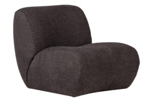 WOOOD Tmavě šedé křeslo Nomu