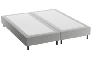 Micadoni Světle šedá dvoulůžková postel Whale 160 x 200 cm