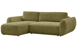 Bobochic Paris Zelená rozkládací pohovka Denise 258 cm