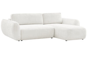 Bobochic Paris Bílá rozkládací pohovka Denise 258 cm