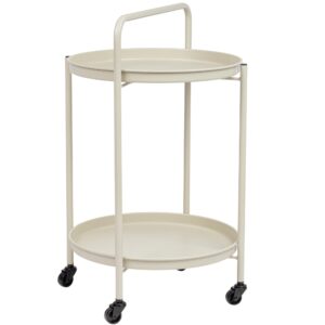 Bizzotto Krémový zahradní servírovací stolek Austin 45 cm