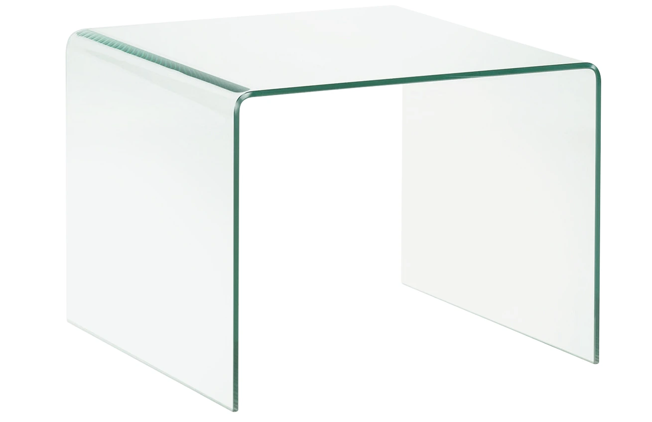 Skleněný konferenční stolek Kave Home Burano 60 x 60 cm