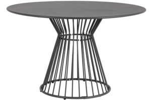 Bizzotto Antracitový kovový zahradní stůl Austin ø 120 cm
