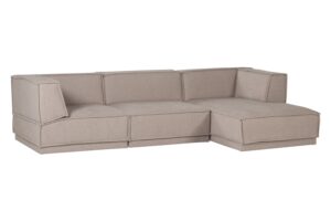 WOOOD Béžová rohová pohovka Manu 286 cm