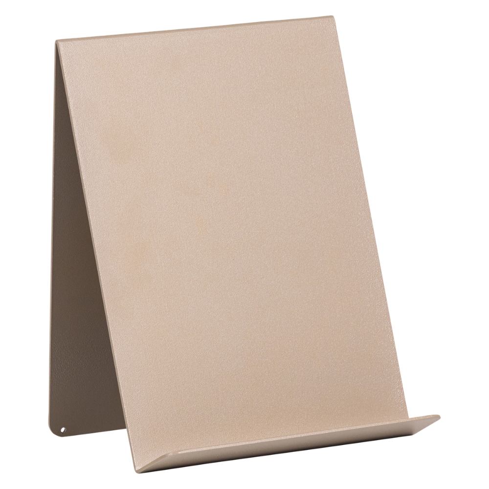 WOOOD Béžový kovový stojan na knihy Brook 24 x 19 cm
