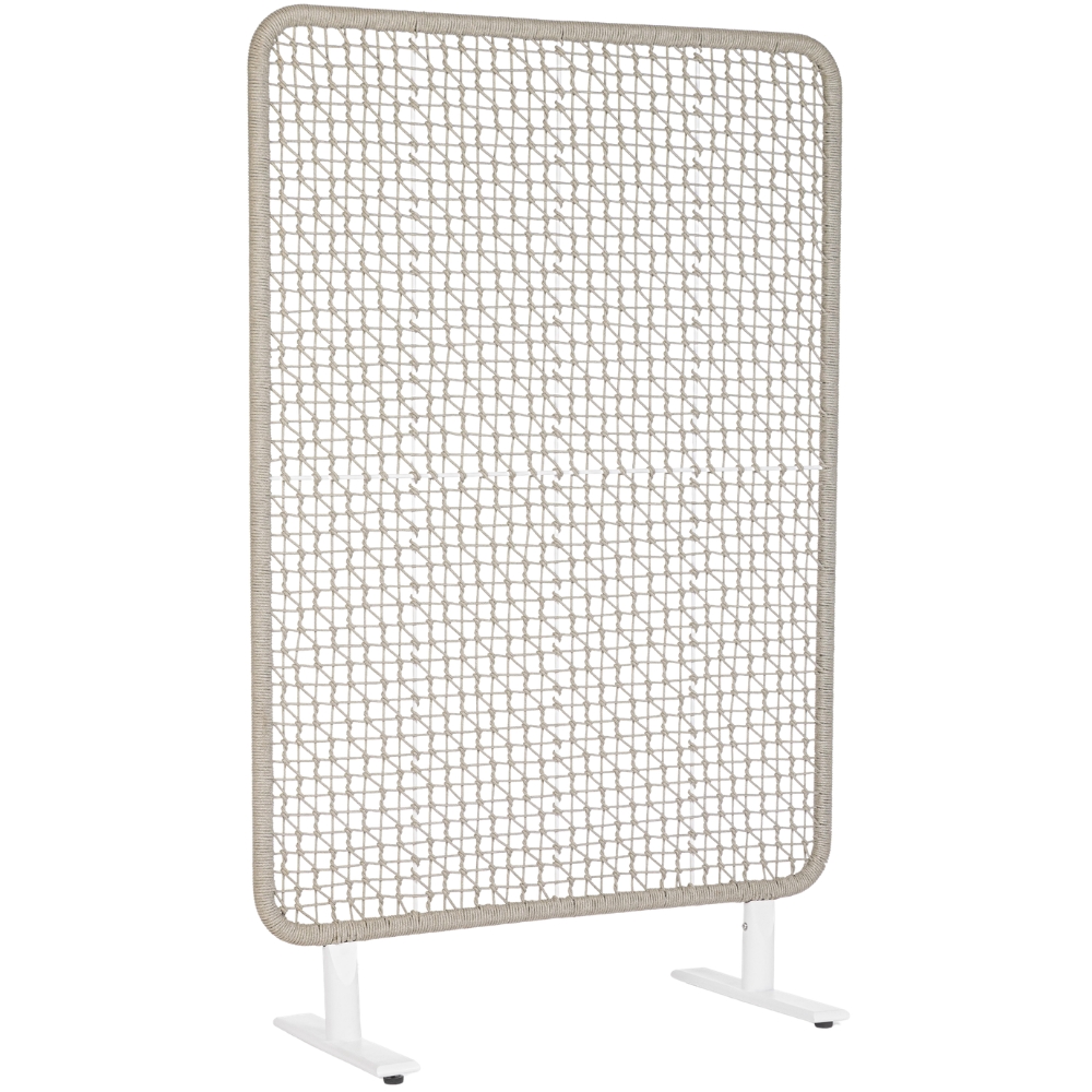 Bizzotto Bílo-šedý kovový paraván Babilo 180 cm