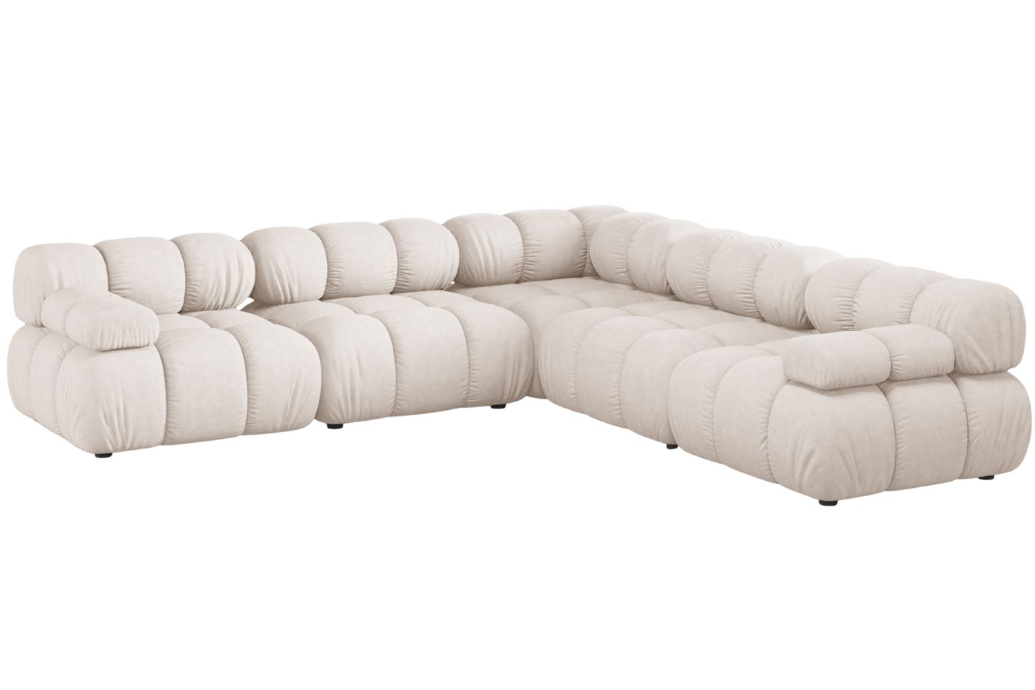 Micadoni Béžová rohová pohovka Bellis II. 282 cm