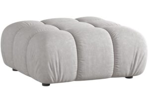 Micadoni Světle šedá podnožka Bellis II. 94 x 94 cm