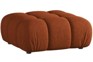 Micadoni Terakotově oranžová podnožka Bellis II. 94 x 94 cm