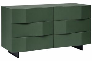 Olivově zelená komoda Marco Barotti Linea Diamond 120 x 45 cm