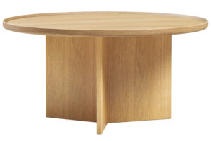 Woodman Dubový konferenční stolek Cala ⌀ 83 cm