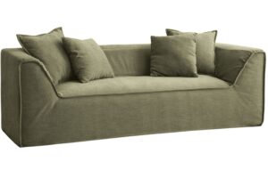 Micadoni Světle zelená dvoumístná pohovka Milton 200 cm