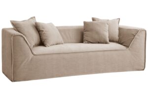 Micadoni Béžová dvoumístná pohovka Milton 200 cm