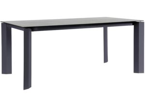 Bizzotto Antracitově šedý keramický zahradní stůl Otavio 180 x 95 cm