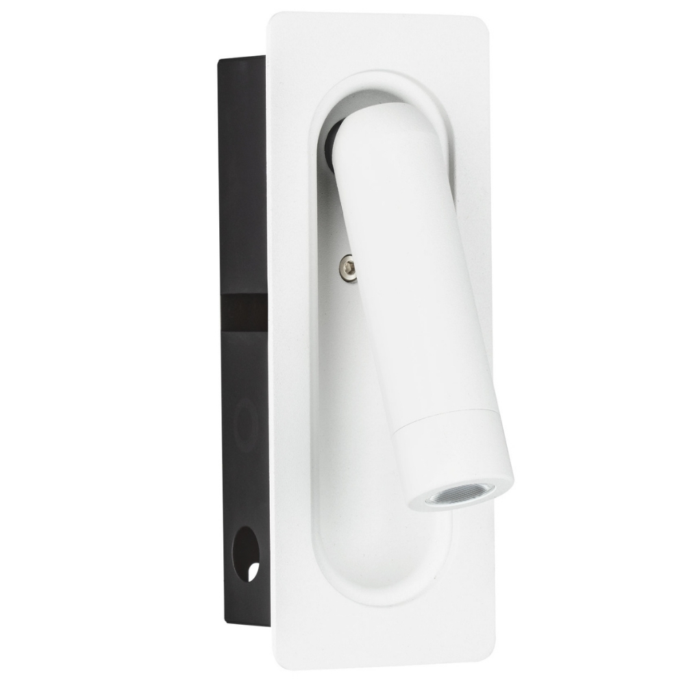 Nova Luce Bílé kovové nástěnné LED světlo Inlite